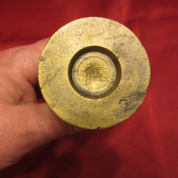 RETRO 70'S BRASS PITCHER, URN STYLE W/RIBBED SIDES - Picture 6 of 7